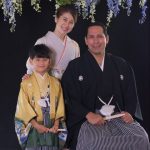 Shichi-Go-San kimono portrait for family in Shizuoka