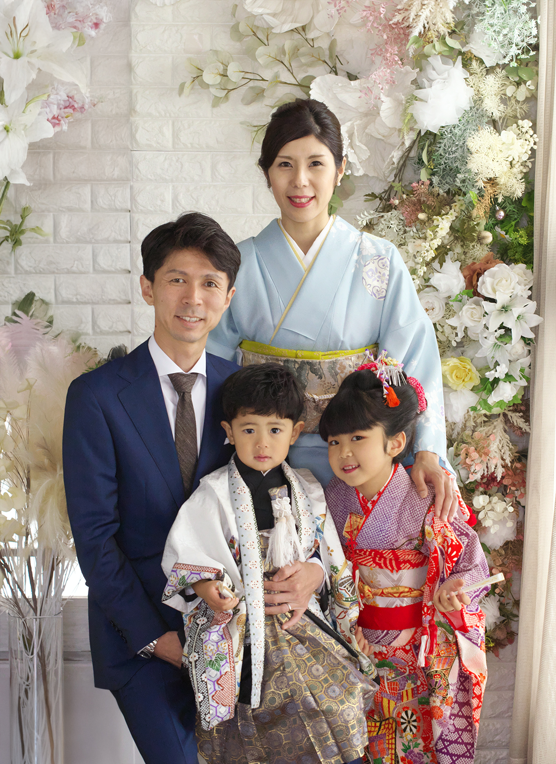 静岡市のフォトスタジオで七五三の前撮り写真