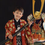 七五三5歳男の子かぶと｜静岡市の写真館