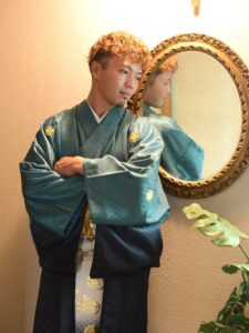 静岡市の写真館で男性袴レンタルと写真