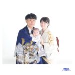 静岡市で家族3人のお宮参り記念写真