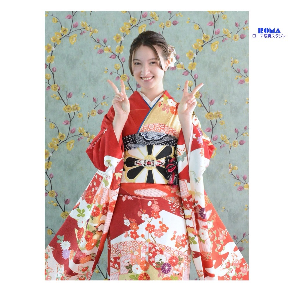 静岡市の写真館で２２歳の振袖写真