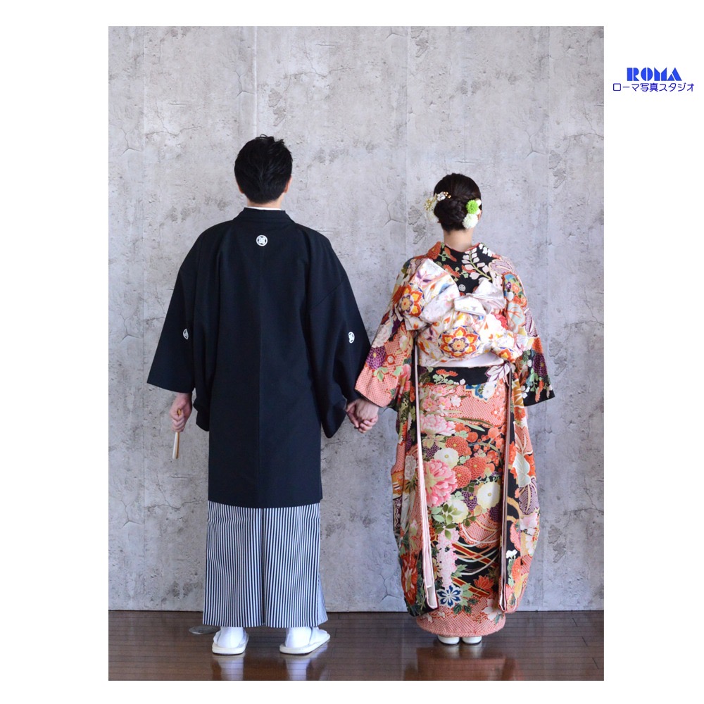 静岡市の写真館で黒留袖のウェディングフォト